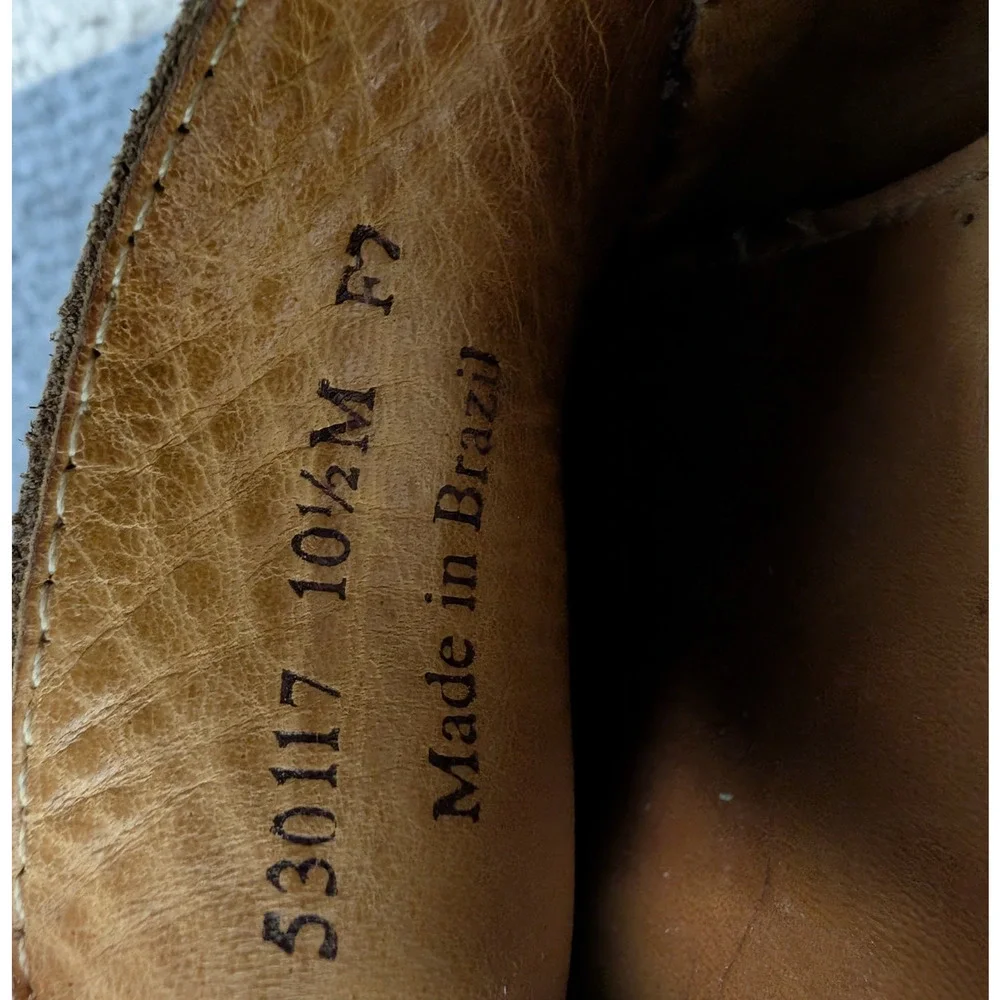 Martin Dingman Horse Bit Loafers Men 10.5 Pebbled Leather Old Money Quiet Luxury